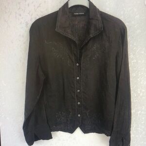 Versace Stevens Black Button-Up Shirt